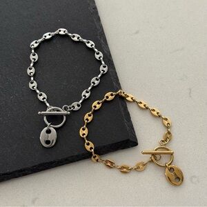 TOGGLE MICRO COFFEE BEAN BRACELET